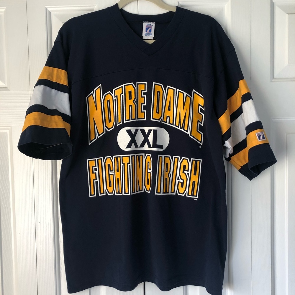 Vintage Notre Dame Fighting Irish football shirt L